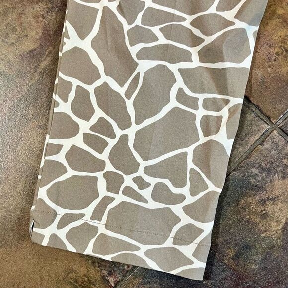 Slim-sation Animal Print Pull-on Twill Ankle Pants 22W - Picture 12 of 13